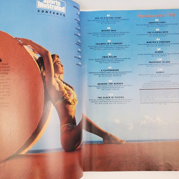 Sports Illustrated Swimsuit VTG 1993 Magazine Vendela Tyra Banks Newsstand EX - Picture 3 of 10